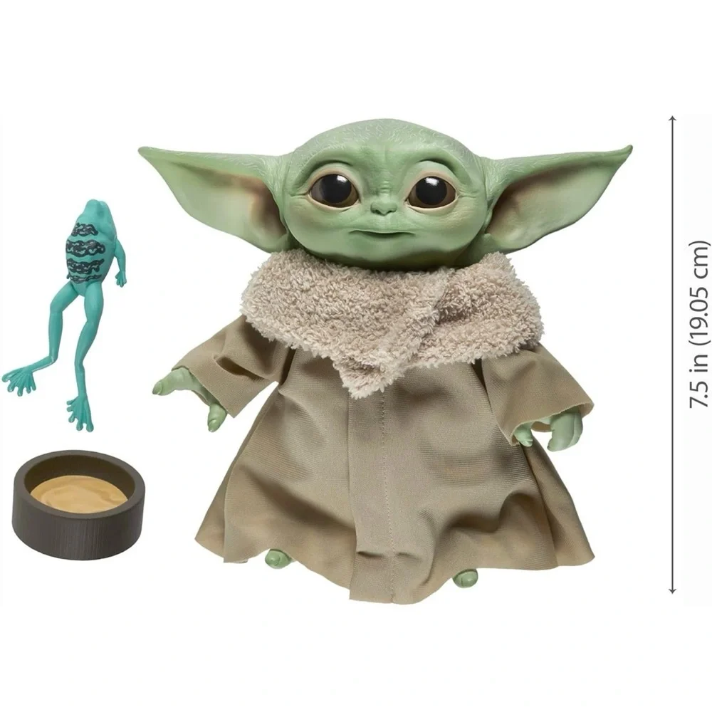 Star Wars The Child Grogu Talking Plush Toy with Character Sounds Baby Yoda 7.5